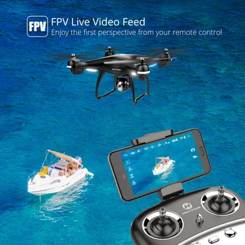 Svätý Kameň HS100 GPS Drone S 1080P rozlíšením 720P HD Kamery FPV Wifi 120° FOV Široký Uhol RC Vrtuľník Quadrocopter Fotoaparát RC Hučí