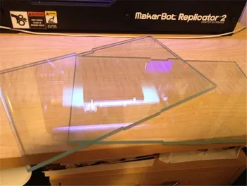 SWMAKER Replicator 2 tvrdeného / Borosilikátového skla stavať doska hrúbka 8 mm Tvrdené sklo pre budovanie posteľ Vlastné sklo