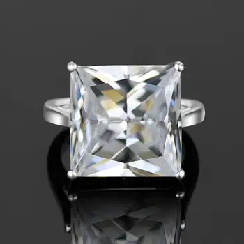 Szjinao Reálne 925 Sterling Silver Diamond Prstene Pre Ženy Neo-Gotickom Snubný Prsteň Námestie Kamene, Jemné Šperky Designer Engrave