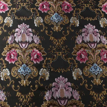 Súd Brocade Textílie Damašku, Žakárové Plastický Kvet Odevy Gauč Opony Poťahové látky 145 cm široký dvore