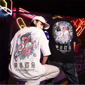 T shirt mužov high street osobné t-shirt hip hop t-shirt muži ženy pár letná blúzka 2019 príležitostné voľné tričko streetwear