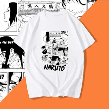 T-shirt Streetwear Naruto Sasuke Lete Harajuku Cool Tričko Unisex Tričko Japonské Anime Legrační Karikatúra Hip Hop Topy Tees Muž
