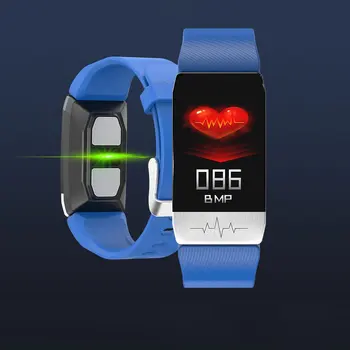 T1 meranie teploty smart hodinky kyslíka v krvi, EKG monitorovanie multi-sport real-time teplota vodotesný IP67