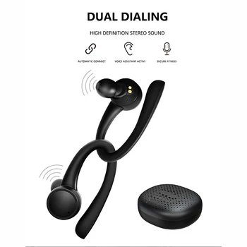 T7 Pro TWS 5.0 Bezdrôtové Bluetooth Slúchadlá HiFi Stereo Bezdrôtové slúchadlá Športové Headset S Nabíjanie Box vodotesné slúchadlá