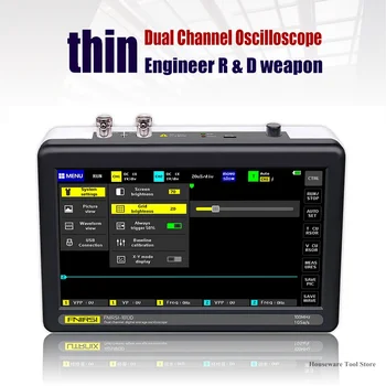 Tablet Digitálny Osciloskop Mini Dual Channel 100M Pásma 1GS Vzorkovacia frekvencia FNIRSI-1013D Digitálny Tablet Osciloskopy Nové