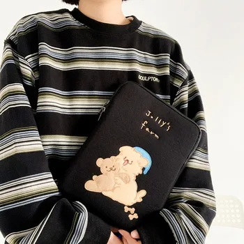 Tablet prípade Roztomilý kreslený Kórea roztomilý medveď Pre Mac Apple notebook taška študentka, taška 11 palcový 13 palcový líniové vak, ochranný kryt