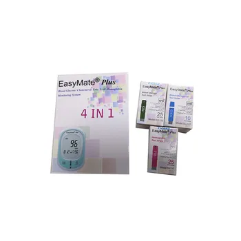 Taiwan EasyMate Plus 3 v 1 hladiny Glukózy v Krvi Cholesterol Hemoglobín Test Meter S Glukózy & Cholesterolu & Hemoglobín Testovacie Prúžky