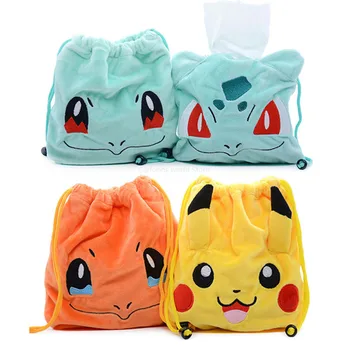 TAKARA TOMY Pokémon Pikachu skladovanie zvyškov taška mince kabelku Nádherné žaba osiva Squirtle Charmander oblečenie pre bábiku lúč úst taška
