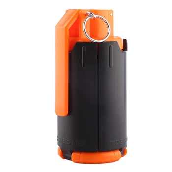 Taktické Plastové Upravené Krištáľovo Vody Korálky Bomba Krištáľovo Vody Bullet Bomba - Black + Orange