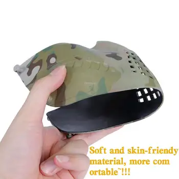 Taktické Polovicu Tváre Masku Airsoft Paintball CS Vojenské Masky Pohodlné Nastaviteľné Ochranné Taktiky Airsoftsports Maska