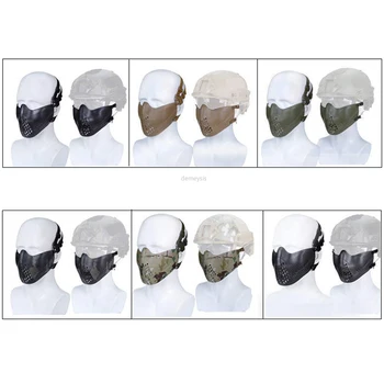 Taktické Polovicu Tváre Masku Airsoft Paintball CS Vojenské Masky Pohodlné Nastaviteľné Ochranné Taktiky Airsoftsports Maska