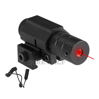 Taktické Red Dot Mini Červeným Laserovým Zameriavačom S Chvost Prepínač Pištole Predĺžiť Potkan Chvost Lov Optika Lazer Mount