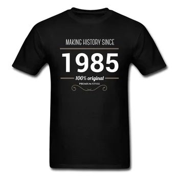 Takže História Od roku 1985 Retro Štýl Mužov, T Košele, Topy & Tričko Nový Príchod Muži T-shirts Leto/Jeseň Topy, Košele O-Krku Oblečenie