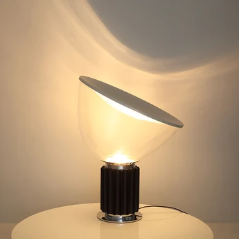 Talianska Dizajnérka Radar Stolové Lampy pre Spálne Nočná Lampa Moderného Štúdia Izba Hotel Hliník Sklo Odtieň Postele Lampa deco maison