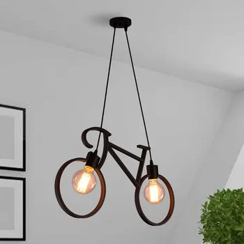 Taliansky dizajn prívesok lampa Jedáleň, Kuchyňa, Salón, Bar, detská izba Decor kolesa luster Čierna Biela Farba vintage požičovňa lampa