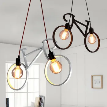 Taliansky dizajn prívesok lampa Jedáleň, Kuchyňa, Salón, Bar, detská izba Decor kolesa luster Čierna Biela Farba vintage požičovňa lampa