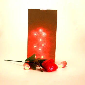 Taška O Lites (Červená A Modrá ) Magické Triky, Hračky Vrátane D'Light Prsty A Ružové Kvety Fáze Svetlo Milovníkov Páry Maigc Rekvizity