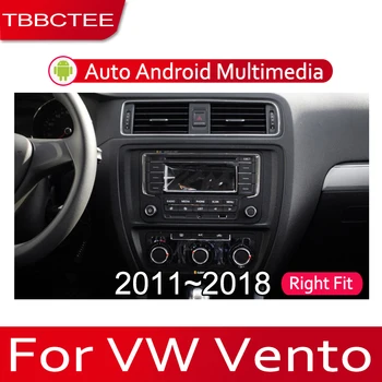 TBBCTEE Android 2 Din autorádia Multimediálny Prehrávač Videa auto Stereo GPS MAPY Pre Volkswagen VW Vento 2011~2018 Media Navi