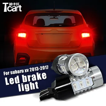 Tcart Auto LED Brzdové Svetlá 7443 5730 15SMD Pre Subaru XV crosstrek 2013 2016 2017 príslušenstvo
