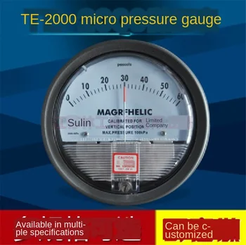 TE2000 Micro Diferenčný tlakomer Vysokej Presnosti Vzduchu Differentialvacuum Manometer Micro Rozsah Merania 0-100PA~0-30KPA