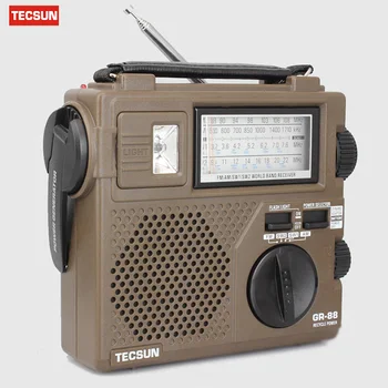 TECSUN GR-88 GR-88P GR88 Digitálne Rádio Prijímač, Núdzové Svetlo Rádio Dynamo Rádio Manuál Ruku Energie Rádio