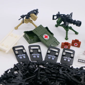 Tehly Vojenské WW2 Zbraň, Zbrane Stavebné Bloky Zariadenia SWAT Tím Zbraní Vojak Box Zdravotnícke, Vojenské Príslušenstvo Väčšinu hračiek