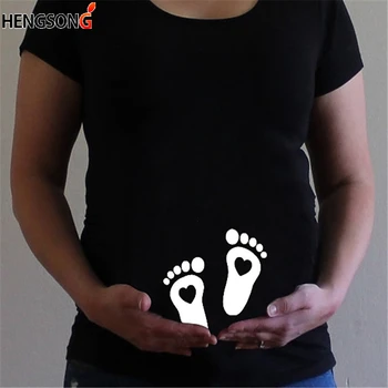 Tehotenstvo Tlač Voľné Tričká, Košele Lete Tehotné Ženy Krátke Sleeve T-Shirts Materskej Tees Oblečenie Ošetrovateľskej Topy Tees