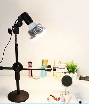 Telefón Fotografie Nastaviteľný Stolový Stojan, Držiak+Boom Arm+Super Svetlé 35W LED Lampa Photo Studio Kit Pre Foto/Video Natáčanie
