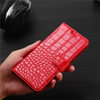 Telefón puzdro pre Xiao Redmi Poznámka 4X / Redmi Poznámka 4 Prípade Peňaženky Krokodíla Textúry Kože Knihy Dizajn Telefónu Coque Capa S Popruh