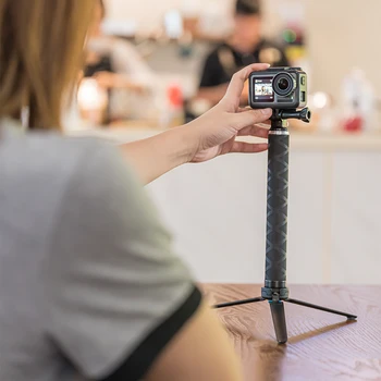 TELESIN 35 palec Uhlíkových Vlákien Najľahší Selfie Stick + Hliníkový Statív Pre GoPro Hero 5 6 7 8 9 Na Osmo Akcie Príslušenstvo