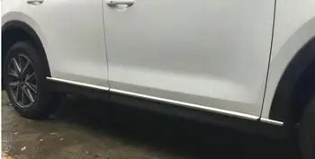 Telo z nerezovej ocele bočné lišty bočných dverí dekorácie Pre Mazda CX-5 2017 2018 Druhú generáciu Auto, styling