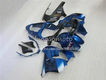 Telo zostavy Prispôsobiť Kapotáže súpravy pre Kawasaki ZX9R Ninja 2000 2001 čierna modrá horské súpravy 00 01 ZX 9R ZX9R karosériou motorového krytu