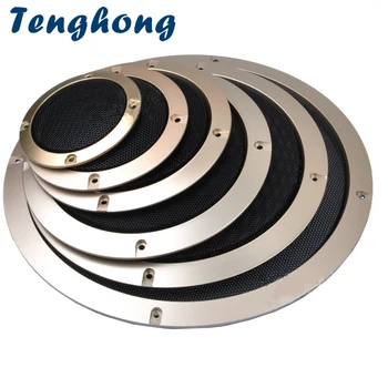 Tenghong 2ks Audio Reproduktorov Kryt 2/3/4/5/6.5 Palcový Kruhu Dekoratívne Oka Mriežky Čistý Kryty Na Automobilové Reproduktory Ochranné urob si sám