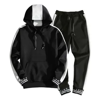 Tepláky Mužov 2PC Outwear Sportsuit SetsSweatshirts Mužov Nastaviť Oblečenie+Nohavice, Mikiny Male Plus Veľkosť Coats