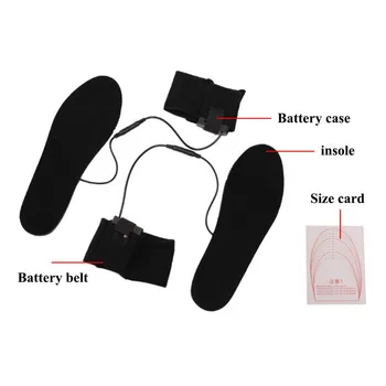 Teplé Elektrické Podložky Zime Nohy Ohrievačov USB Nabíjateľné Topánky Boot Ohrievač Vykurovacej Vložky