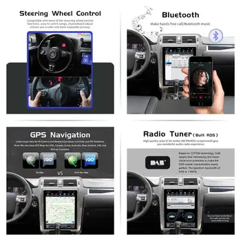 Tesla štýl Veľkej Obrazovke Android 9.0 Auto Multimediálny prehrávač pre Lexus GX400 GX460 2010-2016 auta gps Navi Rádio Stereo hlava jednotky