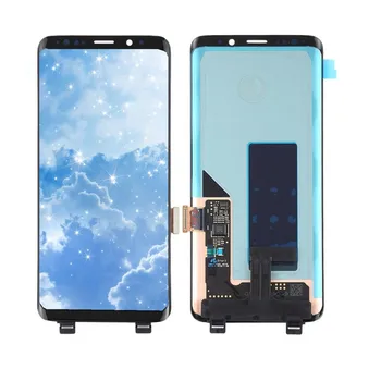 Testované, ORIGINÁLNE AMOLED Displej Pre Samsung Galaxy S9 G960 G960F LCD Screen Dotknite sa položky Digitalizátorom. S Tromi Malými Pionts Montáž