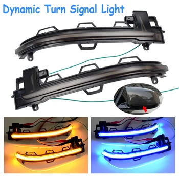 Tečúcej Vody Blinker Bočné Zrkadlo Blikajúce Svetlo LED Dynamický Zase Signalizačné Svetlo Pre BMW X3 F25 X4 F26 X5 F15 X6 F16-2018