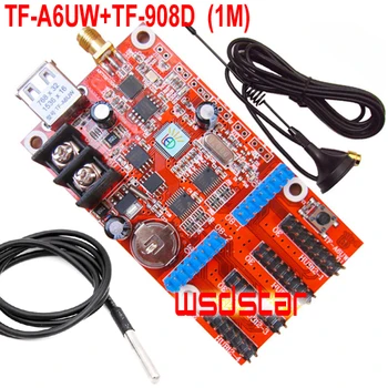 TF-A6UW+TF-908D Snímač Teploty 1M 1536*16 768*32 USB & WIFI Jedného & Dual farebné LED controller karty