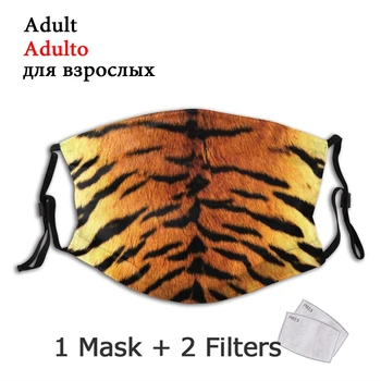 Tiger Realistické Pokožky Opakovane Úst Tvár Masku Proti Oparu Masku Proti Prachu S Filtrom Ochranný Kryt Respirátor Úst Utlmiť