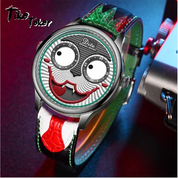 Tike Toker ruskej klaun mužov Dita sledovať cezhraničné príliv značky quartz hodinky mechanické hodinky