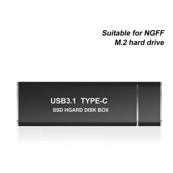 TISHRIC 10GB NVME/NGFF na typ-c M2 Pevného Disku Box Externý HDD Prípade USB3.0 ssd Pevný Disk Box Adaptéra Pevný Disk HDD Box
