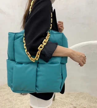 Tkané taška veľká kapacita vrecka 2020 zimné Tašky Pre Ženy, nové trendy ramenný prenosné hubky taška ženy vankúš tote bag móda