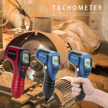 TL-900 Non-kontakt Laserový Digitálny Tachometer Rýchlosť Meracie Prístroje Ručné rpm Tachometra Ochutnávku Merač Rýchlosti Rozchod