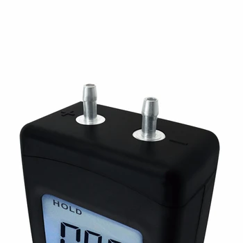 Tlakomer Digitálne Prenosné Ručné Vzduchu Vákuového Plynového tlakomer Meter s Podsvietením 11 Jednotiek +/- 13.78 KPa +/- 2PSI