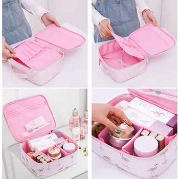 Toaletné potreby organizátor cestovanie móda lady kozmetiky, kozmetická taška kozmetika skladovanie tašky veľkú kapacitu Ženy make-up taška DX-14