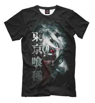 Tokio Vlkolak tee - Kaneki Ken t-shirt anime oblečenie Cartoon t shirt mužov Unisex Nové Módne tričko Voľné Veľkosť top ajax
