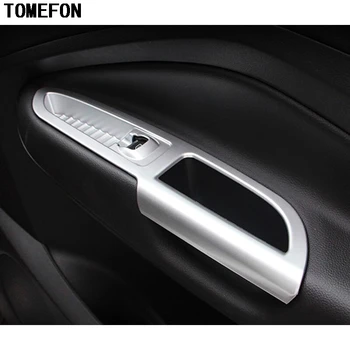 TOMEFON ABS Matný Pre Ford Kuga Uniknúť 2017 strane Dverí Kryt lakťovej opierky Výbava Vnútorné Auto Týka Nálepky dizajn Interiéru