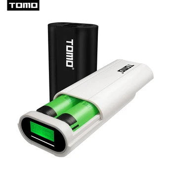 TOMO T2 18650 Batérie Univerzálny DIY Smart Prenosné Batérie USB Nabíjačka power bank prípade Duálny Výstup pre mobilné telefóny pad tablet