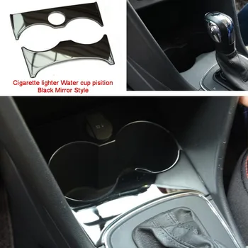 Tonlinker Interiéru Vody pohár Kryt Samolepky pre VW Volkswagen Polo 2011-17 Auto Styling 1-2 KS Kryt z Nerezovej ocele nálepky